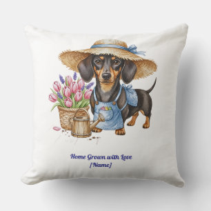 Persoonlijke Dachshund Tuinkussenhoes Kussen
