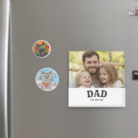Persoonlijke Dad Est tekst Gepersonaliseerde 20XX Magneet