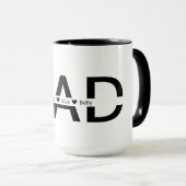Persoonlijke DAD-mok Aangepaste kinderennamen Vade Mok (Voorkant rechts)
