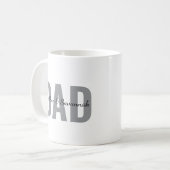 Persoonlijke Dad-mok met kindernaam •Douane Daddy Koffiemok (Voorkant links)