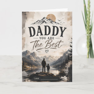 Persoonlijke Daddy Hero Vaderdagkaart Kaart