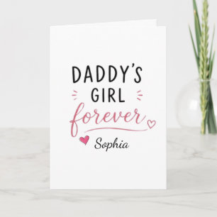 Persoonlijke Daddy's Girl Voor Altijd Kaart