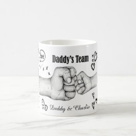 Persoonlijke Daddy's Team Douwen Vaader &Kind Naam Koffiemok