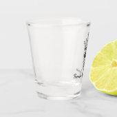 Persoonlijke Dag van de Doden Suiker Skull ROOSTER Shot Glas (Links)