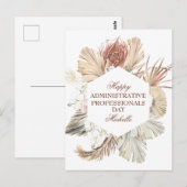 Persoonlijke Dag voor Administratieve Professional Briefkaart (Voorkant / Achterkant)