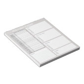 Persoonlijke dagelijkse planner om lijstorganisato notitieblok (Schuin)