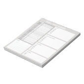 Persoonlijke dagelijkse planner om lijstorganisato notitieblok (Linkerzijde)