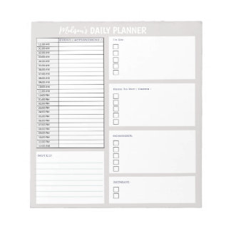 Persoonlijke dagelijkse planner om lijstorganisato notitieblok