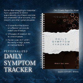 Persoonlijke Dagelijkse Symptoom Tracker / Opvlamm Notitieboek
