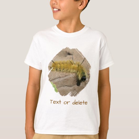 Persoonlijke Dagger Moth Caterpillar Bug T-shirt (Voorkant)