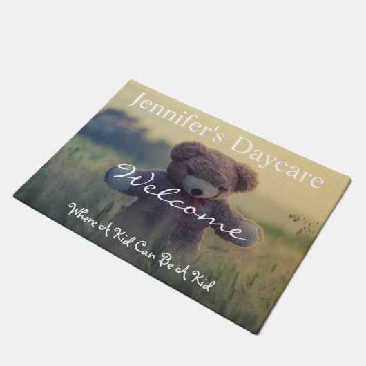 Persoonlijke dagzorg in het land deurmat (Schuin)