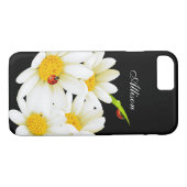 Persoonlijke Daisies en Ladybugs iPhone 7 hoesje (Achterkant (Horizontaal))