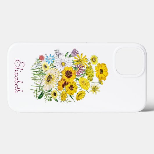 Persoonlijke Daisies Hoesje-Mate iPhone Case (Achterkant (horizontaal))