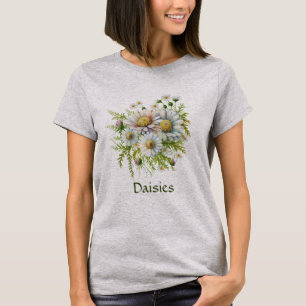 Persoonlijke Daisy Bloem Bloemen Tuinier Cadeau T-shirt