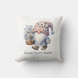 Persoonlijke Daisy Bloem Gnome Schattig Whimsisch Kussen