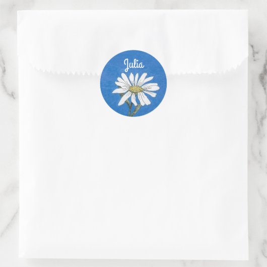 Persoonlijke Daisy Sticker (Tas)
