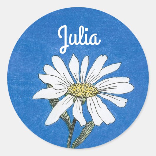 Persoonlijke Daisy Sticker (Voorkant)