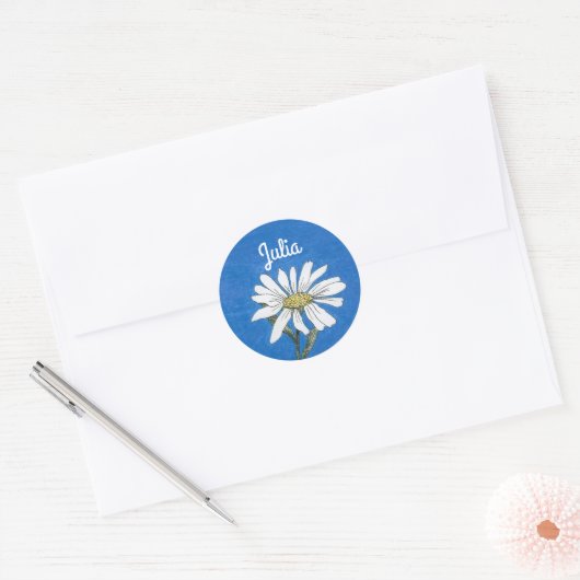 Persoonlijke Daisy Sticker (Envelop)