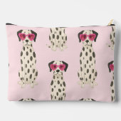 Persoonlijke Dalmatiër Hond met Roze Hart Bril Etui (Achterkant)