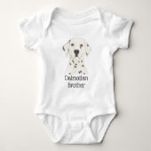 Persoonlijke Dalmatische hond Romper (Voorkant)