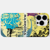 Persoonlijke Damascus Peacock Birdcage Musical Not Case-Mate iPhone Case (Achterkant (horizontaal))