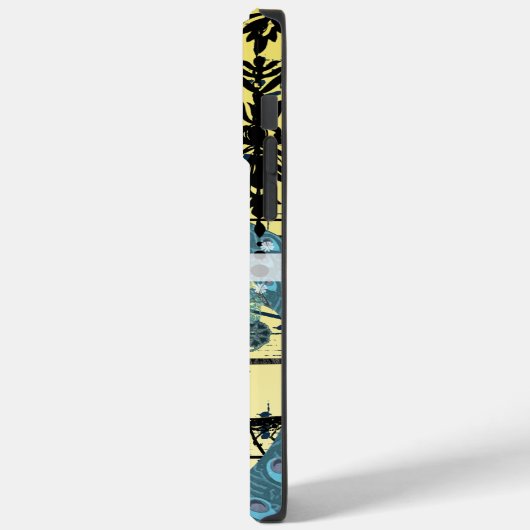 Persoonlijke Damascus Peacock Birdcage Musical Not Case-Mate iPhone Case (Achterkant / Links)