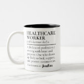 Persoonlijke Dank Geschenk Mok voor Zorgmedewerker (Links)