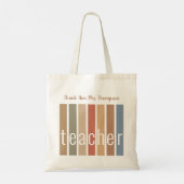 Persoonlijke Dank Je Wel Leraar Tote Bag (Achterkant)