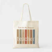 Persoonlijke Dank Je Wel Leraar Tote Bag (Voorkant)