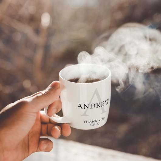 Persoonlijke 'Dank je wel'-mok voor de bruidegom Koffiemok