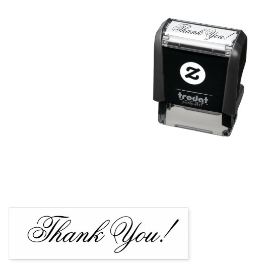 Persoonlijke Dank Je Wel Zelfinkende Stempel (In situ)