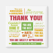 Persoonlijke dank magneet (Voorkant)