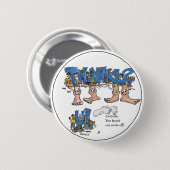 Persoonlijke dank ronde button 5,7 cm (Voorkant /achterkant)