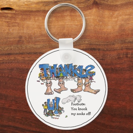 Persoonlijke dank Sleutelhanger (Voorkant)