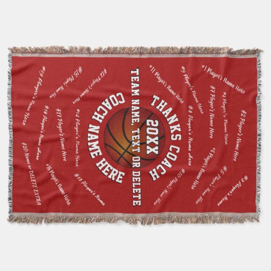 Persoonlijke dank voor cadeautjes voor Basketball  Deken (Voorkant)