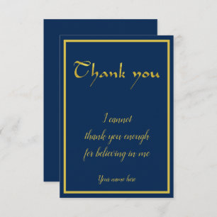 Persoonlijke dank voor mijn geloof bedankkaart