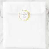 Persoonlijke dank voor uw klassieke ronde sticker (Tas)