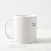 Persoonlijke Dankbaarheid – Minimalistisch Typogra Koffiemok (Links)