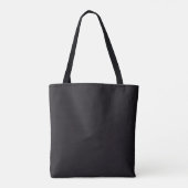 Persoonlijke Dankbare Zwarte Gouden Script Dankbaa Tote Bag (Achterkant)