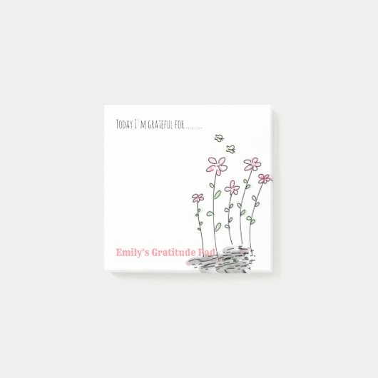 Persoonlijke Dankbriefkaarten - Schrijf en plak Post-it® Notes (Voorkant)