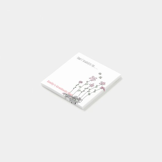 Persoonlijke Dankbriefkaarten - Schrijf en plak Post-it® Notes (Schuin)