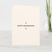 Persoonlijke dankdag kaart (Achterkant)