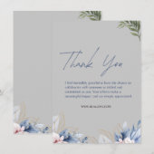 Persoonlijke Dankjewel met aangepaste boodschap Bedankkaart (Voorkant / Achterkant)