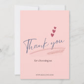 Persoonlijke Dankjewel met Eigen Naam  Bedankkaart (Voorkant)