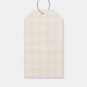 Persoonlijke Dankjewelingen Bruiloft Rustieke Herf Cadeaulabel (Achterkant)