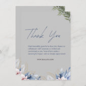 Persoonlijke Dankjewelkaart met aangepaste boodsch Bedankkaart (Voorkant / Achterkant)