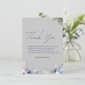 Persoonlijke Dankjewelkaart met aangepaste boodsch Bedankkaart (Staand voorkant)