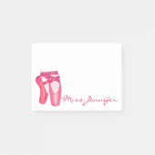 Persoonlijke dans roze ballet tenschoenen leraar post-it® notes (Voorkant)