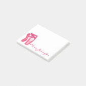 Persoonlijke dans roze ballet tenschoenen leraar post-it® notes (Schuin)
