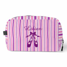 Persoonlijke dans tas met naam paarse ballet